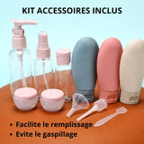 Kit produits liquides 11 pièces voyage - Accessoires de voyage