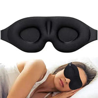 Masque de sommeil à mémoire de forme - Noir - Accessoires de voyage