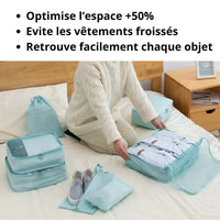 Organisateur de valise 7 + 1 pièces - Accessoires de voyage